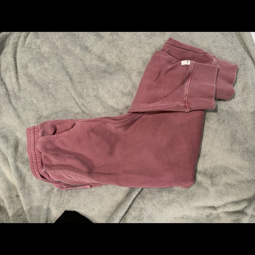 red sweat pants